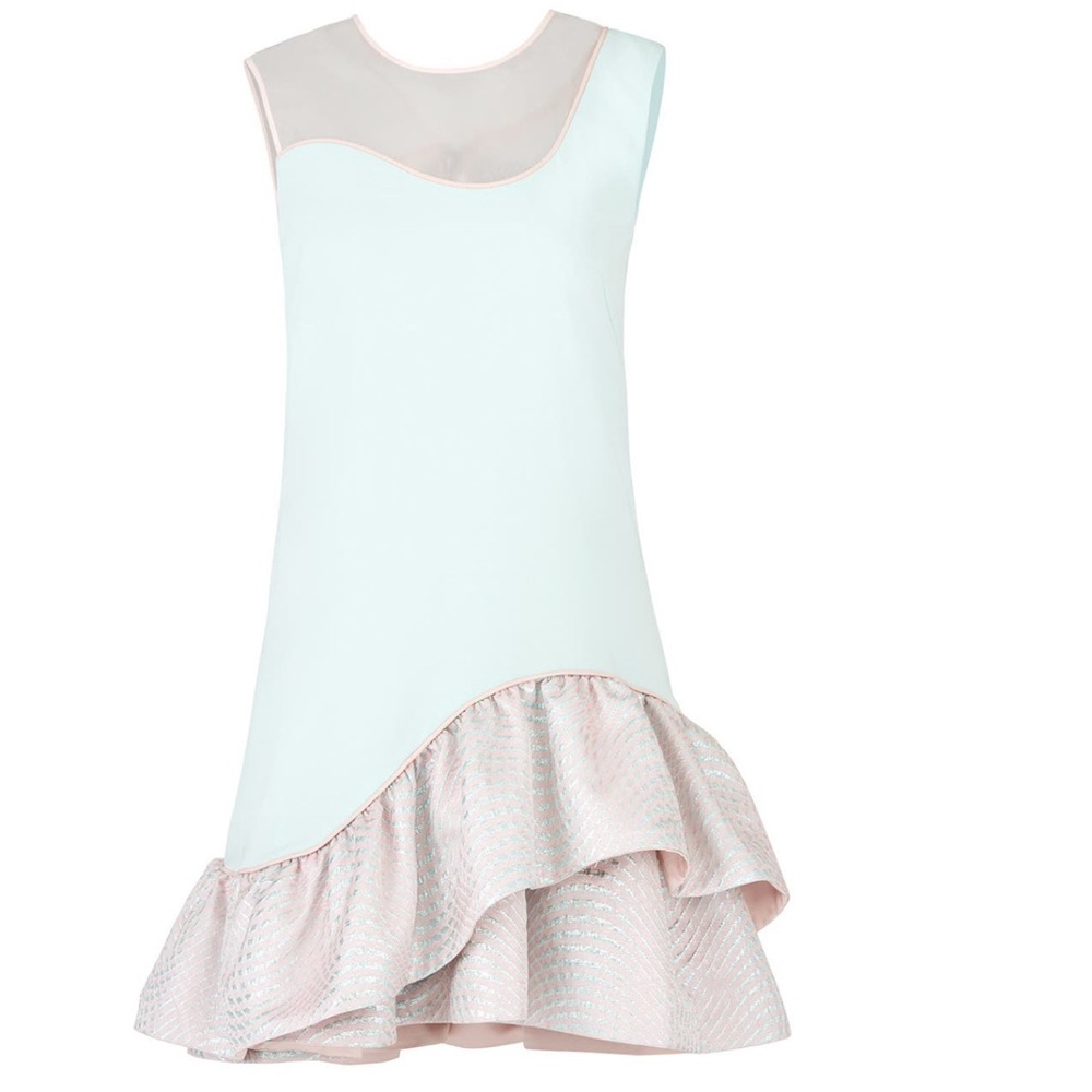 Nha Khanh Marin mint cocktail dress